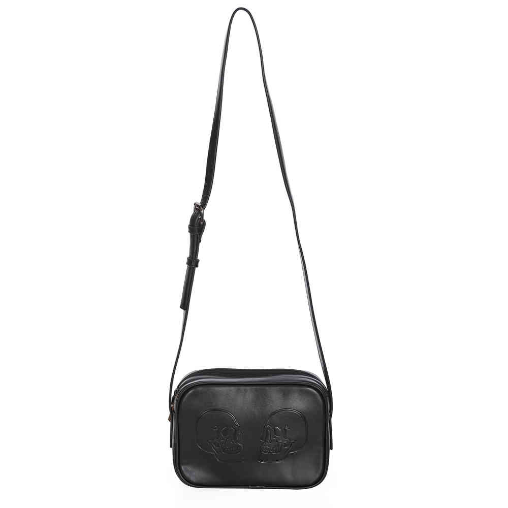 Banned - Twin Skull Sac bandoulière - Noir